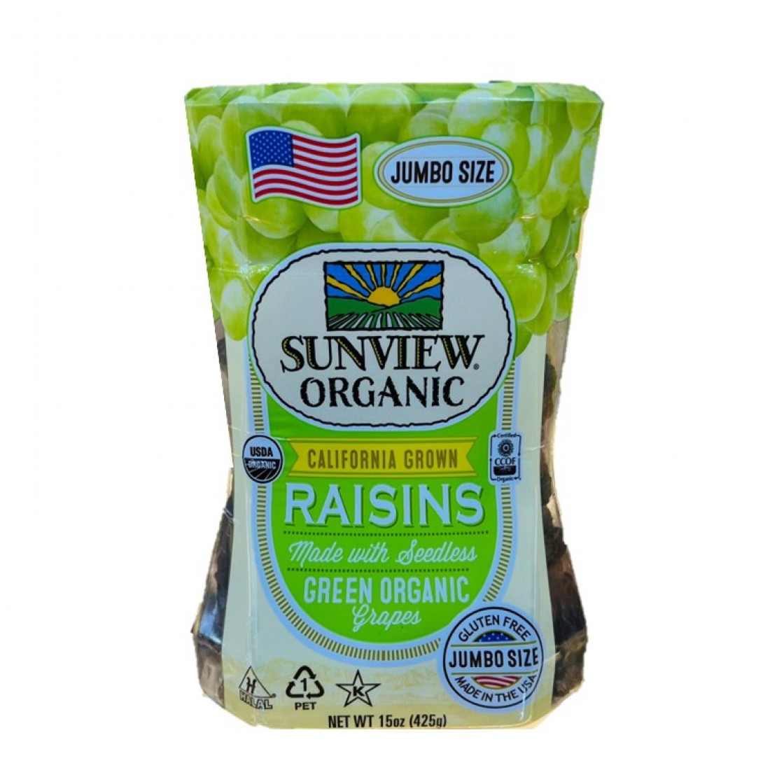 SUNVIEW ORGANIC GREEN RAISINS